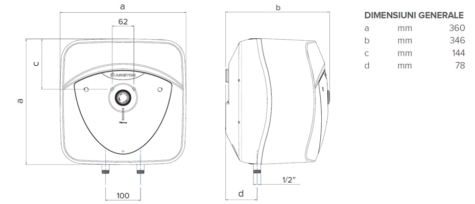 Dimensiuni Andris LUX 15