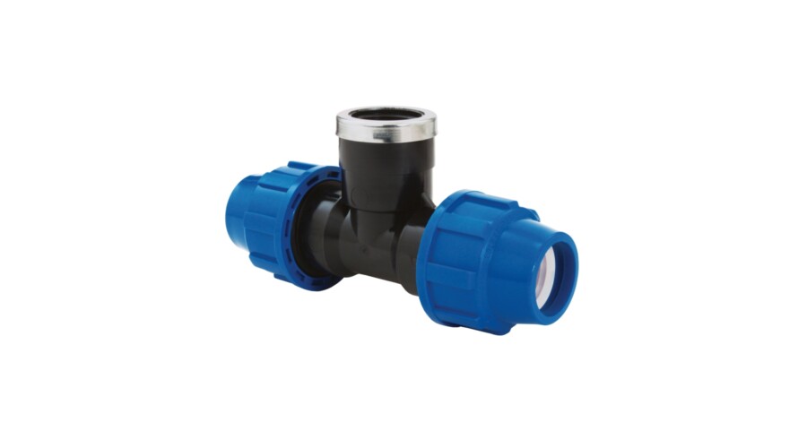 Teu compresiune PeHD 25x3/4x25 FI, filet interior Poliext - Prompt Service