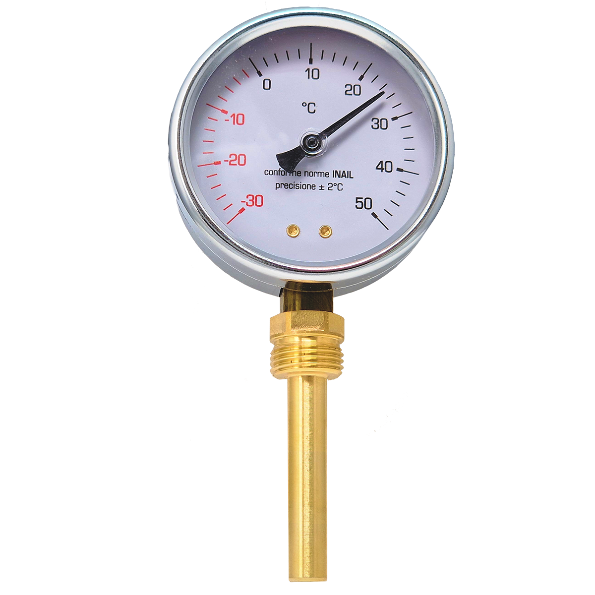 Termometru cu teaca Kramer, racord 1/2, 0451