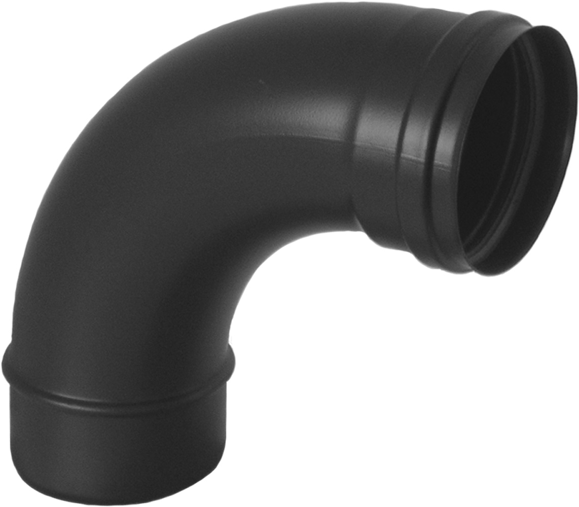 Cot evacuare gaze arse ATI NS2-910XP, diametru 100 mm, 90 grade, inox vopsit negru