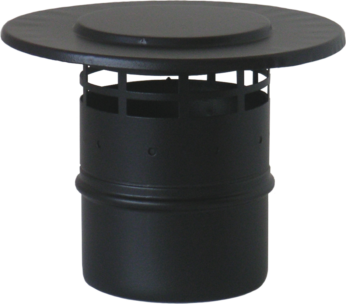 Capat pentru terminatie verticala evacuare gaze arse ATI NS6-8CX, diametru 80 mm, inxo vopsit negru