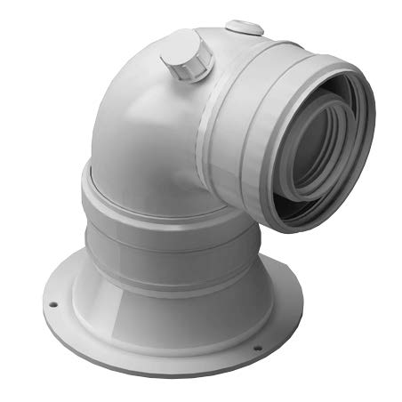 Cot evacuare centrala termica condensare ATI Tip 05, PP/PP, diametru 60 / 100, WBPPCUR61005 - Prompt Service