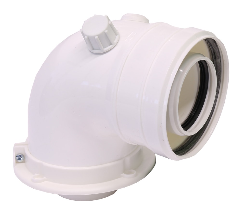 Cot evacuare centrala termica condensare ATI Tip 09, PP/PP, diametru 60 / 100, WBPPCUR61009 - Prompt Service