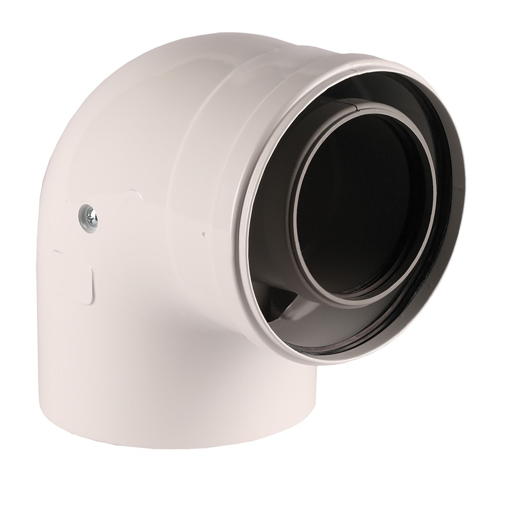 Cot prelungire evacuare centrala termica condensare ATI 90 grade, PP/ALL, 80 / 125, WBCUR90 - Prompt Service