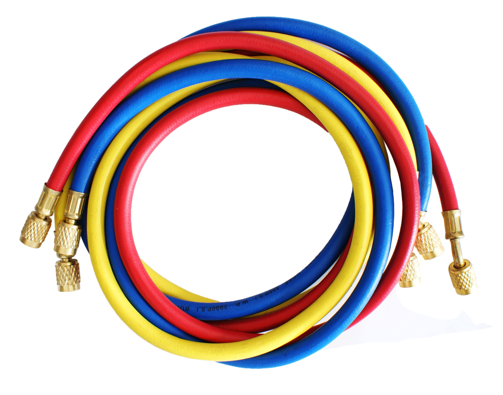 Set furtunuri de incarcare aer conditionat 3 x 150 cm, freon R410 Prompt Service Clima - Prompt Service