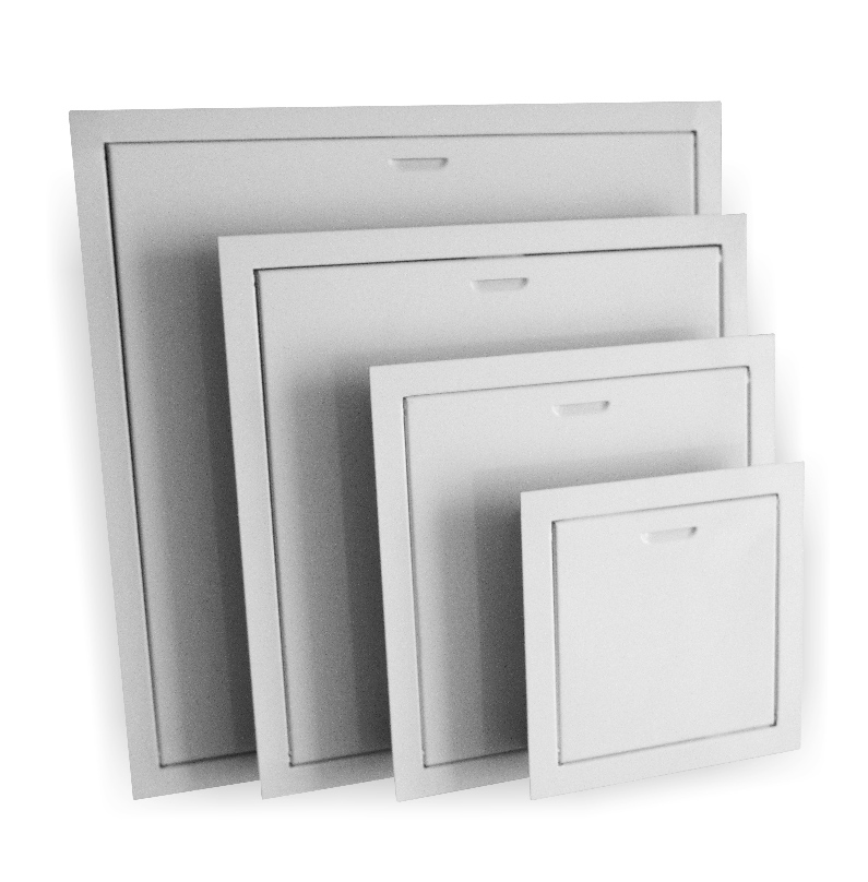 Usa de acces Dospel MAGNAT 150x200 mm, metal, prindere magnetica, alb - Prompt Service