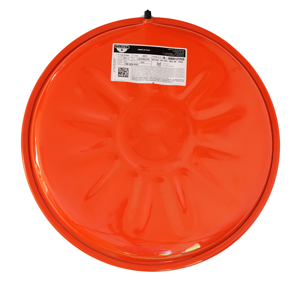 Vas de expansiune 10 litri Zilmet, diametru 387 mm, grosime 110 mm, membrana fixa, 3 bar - Prompt Service