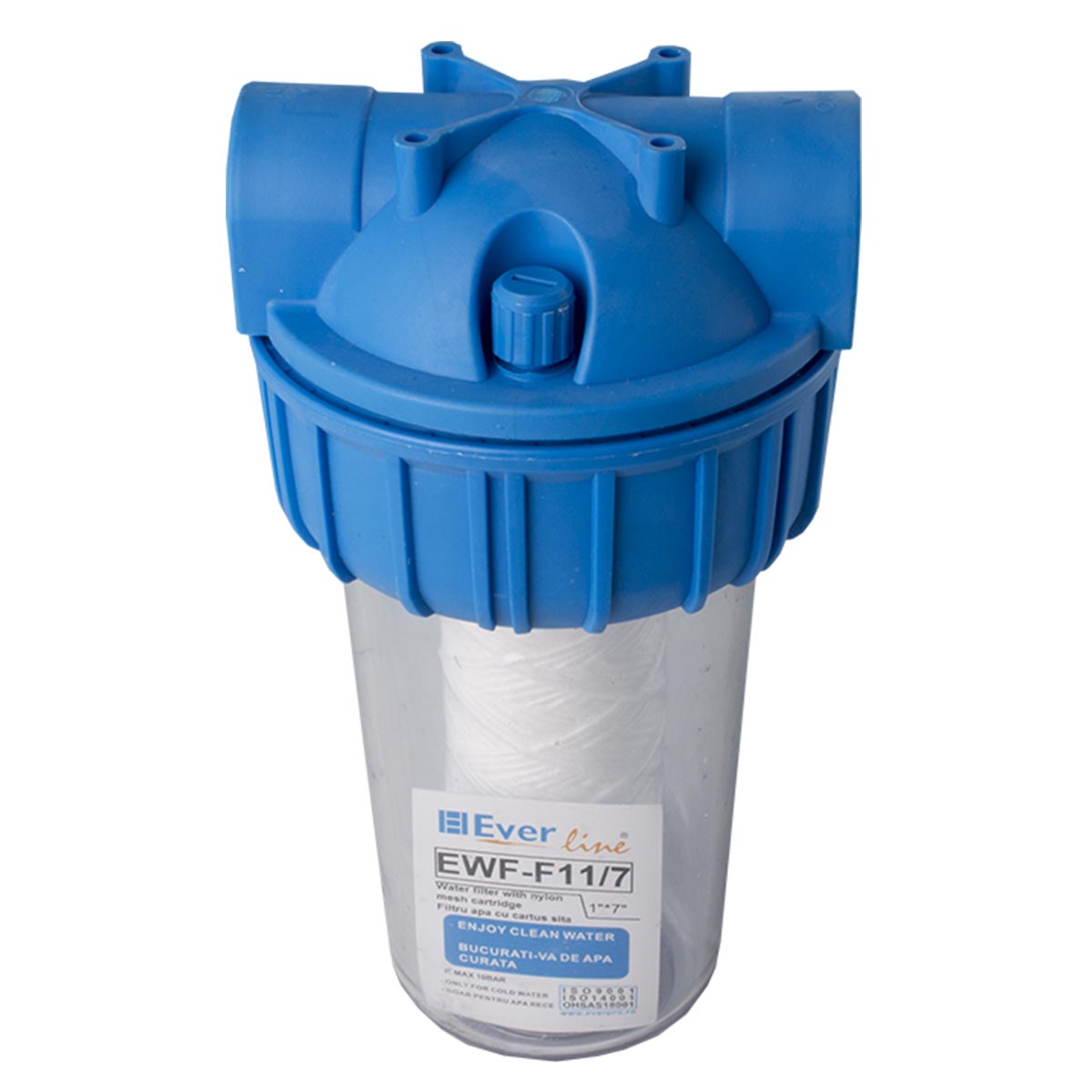 Filtru apa potabila Everline, racord 1 FF, cartus bumbac, EWF-F11/7 - Prompt Service