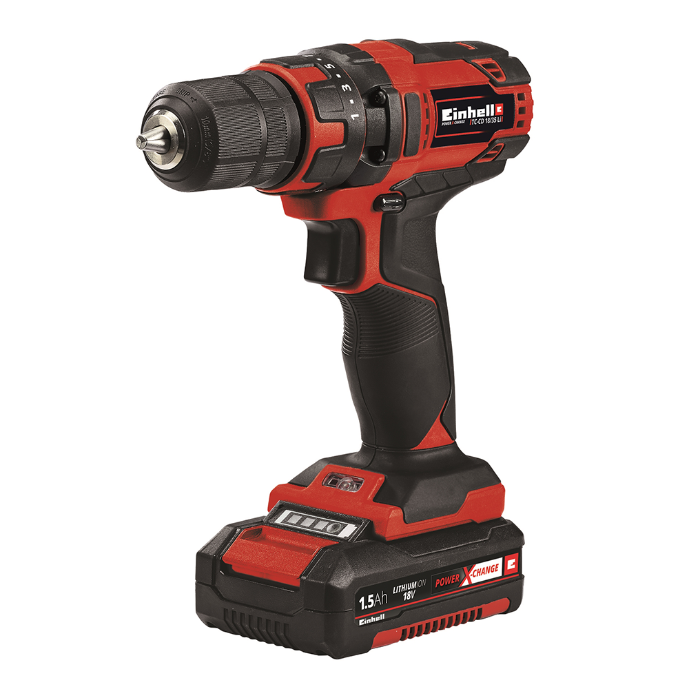 Masina de gaurit si insurubat Einhell, PXC TC-CD 18/35 Li, 21 trepte, incarcare rapida, acumulator inclus - Prompt Service