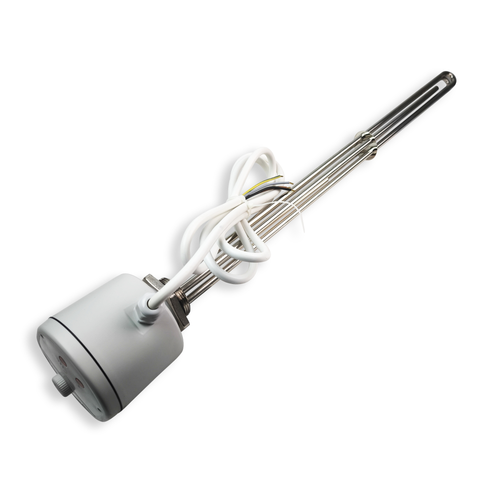 Rezistenta electrica cu termostat Unival, racord 1 1/2", capacitate 9000 W, alimentare 400V