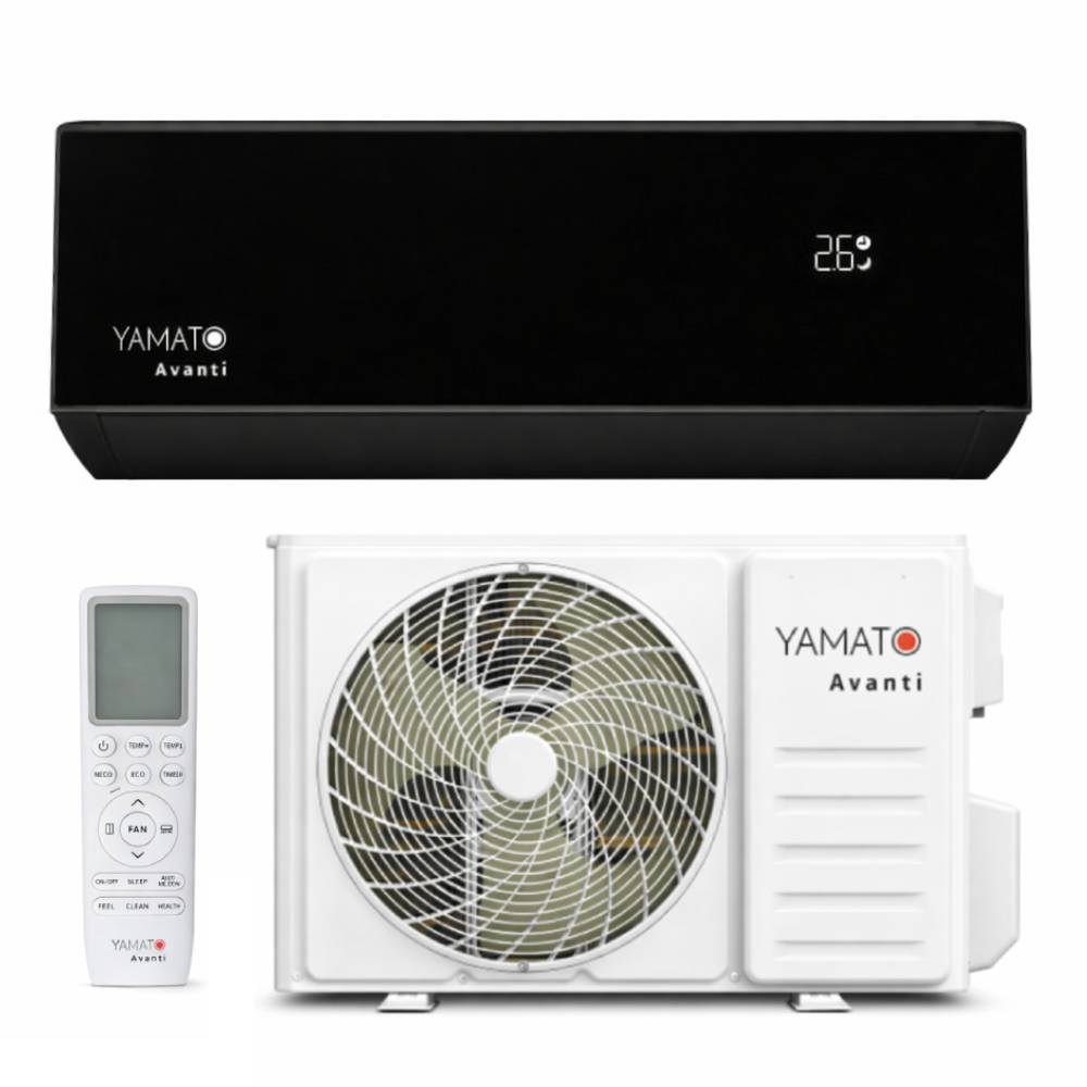 Aparat aer conditionat inverter Yamato Avanti Black YW09T3B 9000 BTU, Kit instalare inclus