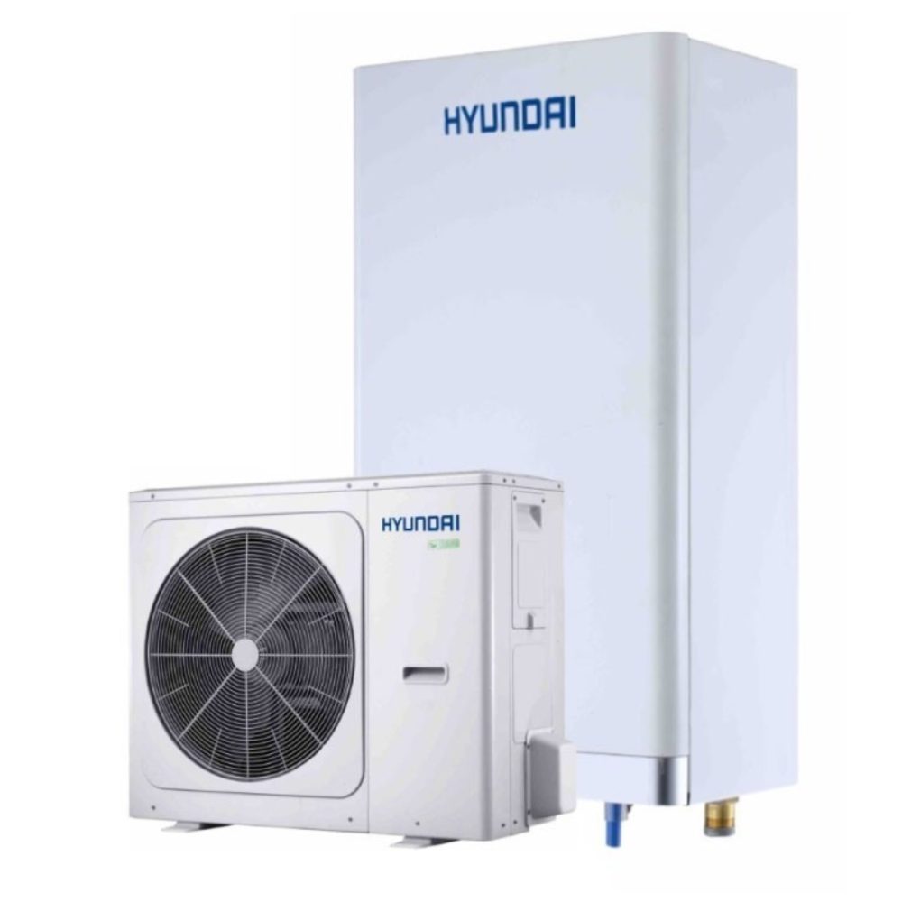 Pompa de caldura Split Hyundai HYUNDAI HYHA-V6W/D2N8-B, 6 kW, monofazata, cu booster electric 3 kW