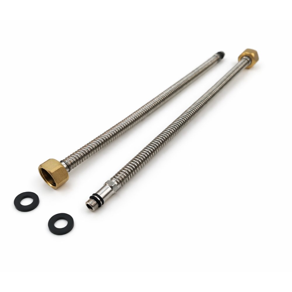 Set 2 bucati racord flexibil monocomanda din inox pentru baterie apa 1/2 50 cm - RN212-50