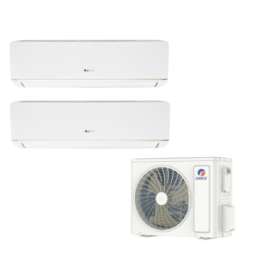 Pachet aer conditionat multisplit GREE, unitate interna 2 x 9000 btu + unitate externa 18000 btu