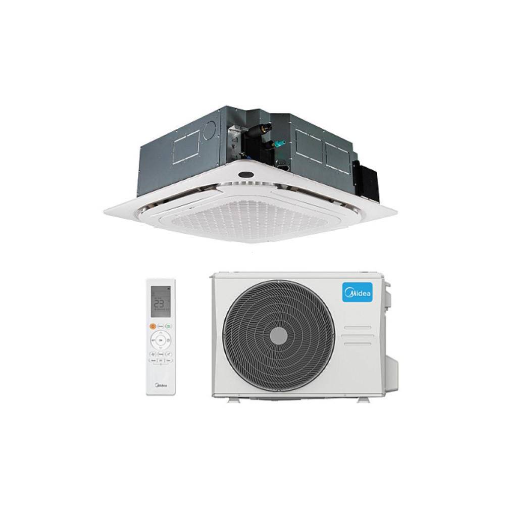 Aer conditionat tip caseta Midea Breezeless+Roundflow 24000 BTU, MCD1-24HRFNX/T-MBQ4-04AWD/MOX430U-24HFN8 Inverter