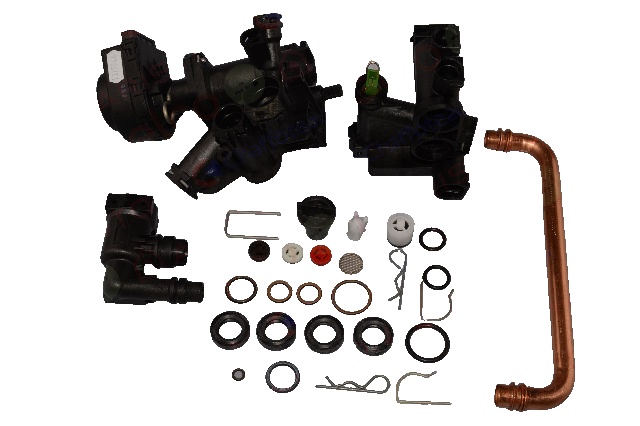 Bloc Partea Dreaptă + V3v pentru centrala termica Ariston MINIMA MX2 30 FF NG cod piesa 61313807