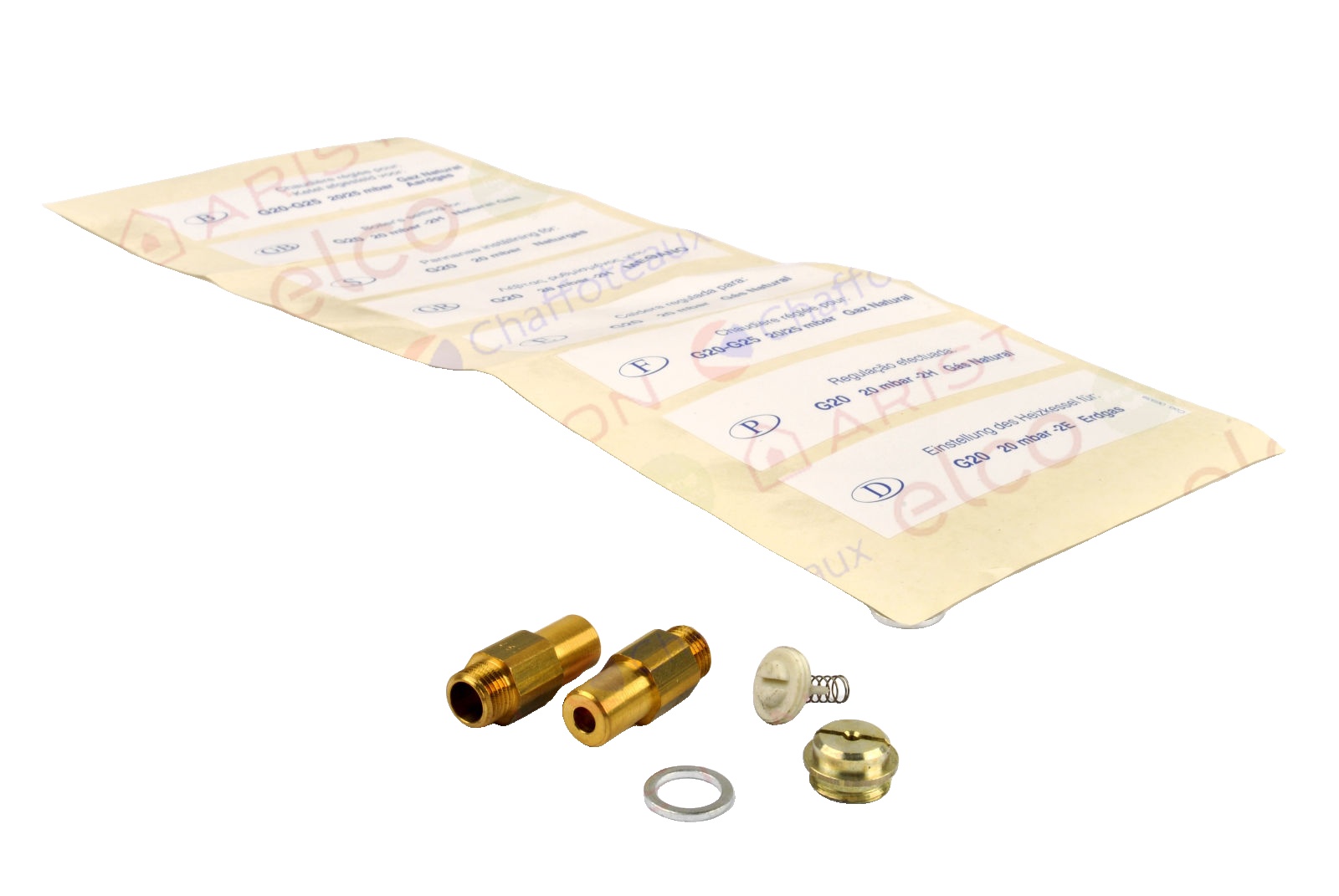 Set Complet Duza Arzător Gaz Natural pentru centrala termica de pardoseala Ariston UNOBLOC G 55 RI MET cod piesa 65102711