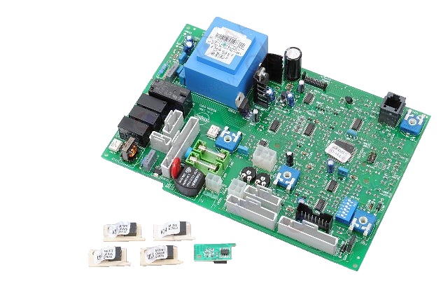 Placa Circ. (cmp3-mcu Hs Mi/mffi/r He) pentru boiler pe gaz si centrala termica de pardoseala Ariston MICROGENUS PLUS SYSTEM 21 RF cod piesa 65103422