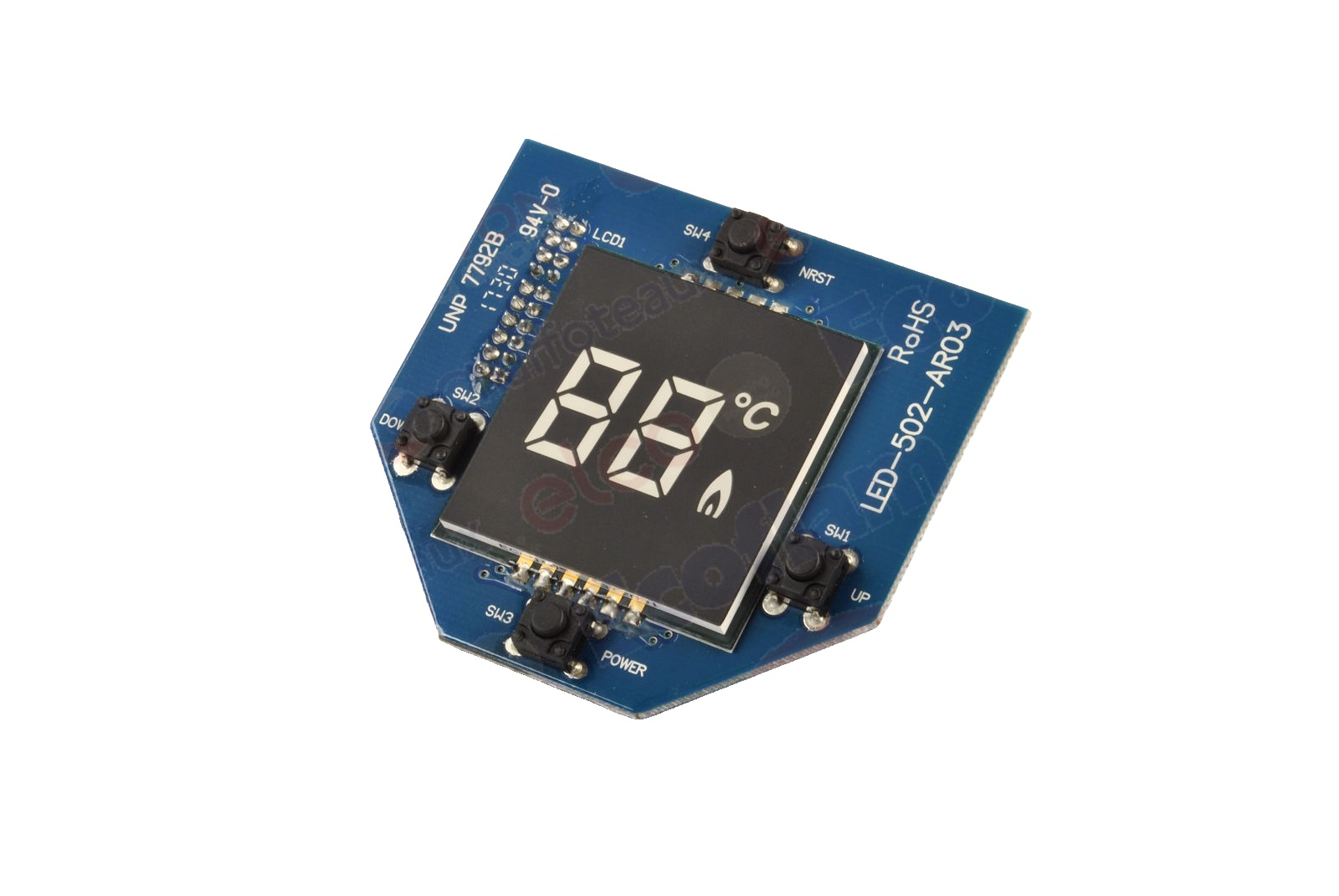 Placa Display pentru instant pe gaz Ariston FAST EVO ONT C 11 LPG, FAST EVO X DISPLAY ONT 11 LP cod piesa 65153782