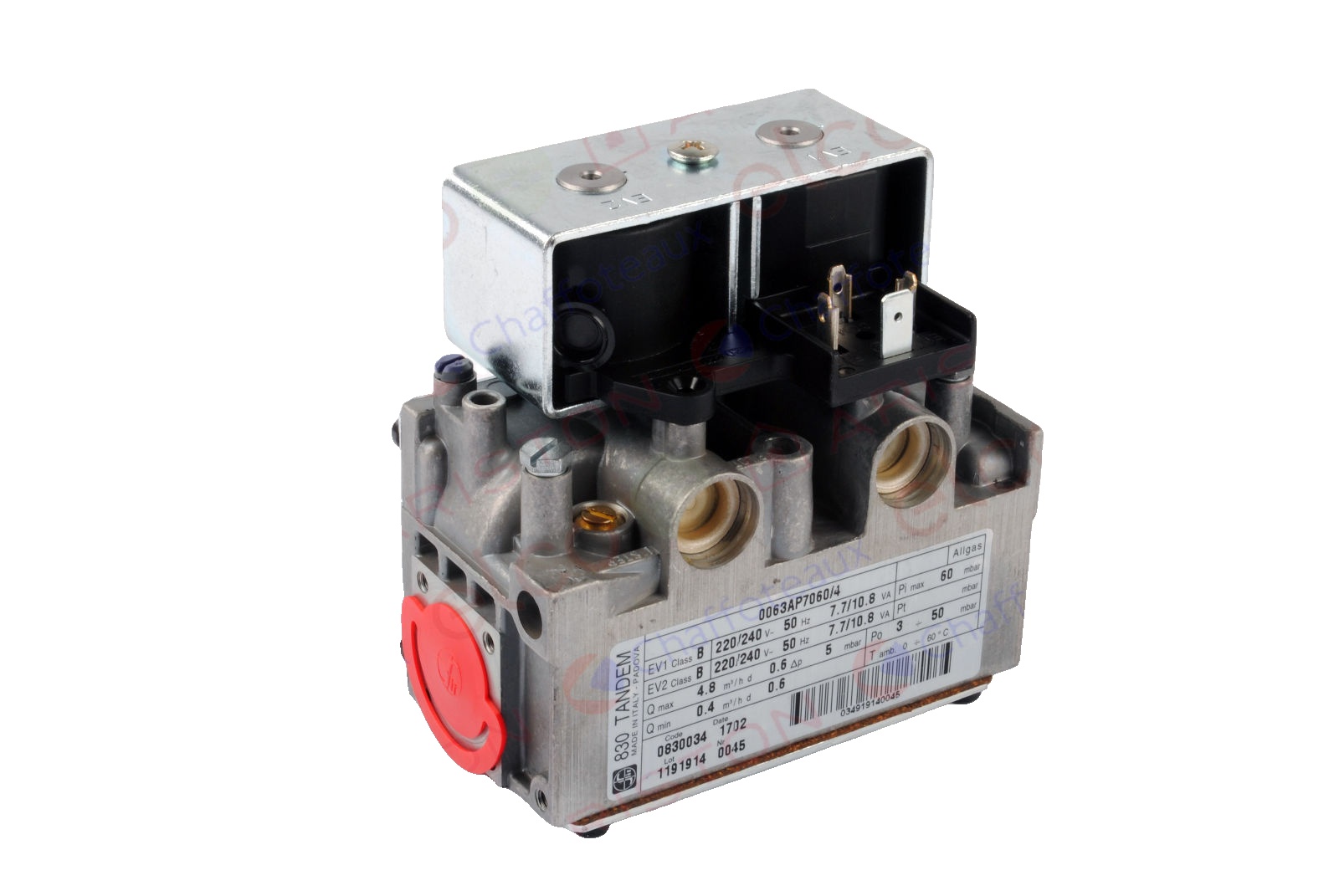 Robinet Electric Gaz pentru centrala termica de pardoseala Ariston UNOBLOC G 38 RI MET, UNOBLOC GPV 24 RI MET cod piesa 997343
