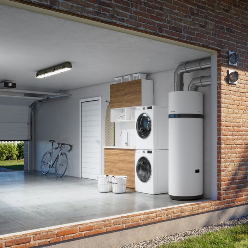 Boiler cu pompa de caldura, monobloc, Daikin Altherma M HW EKHLE200CV3, 200L, Clasa A+ - imagine 3