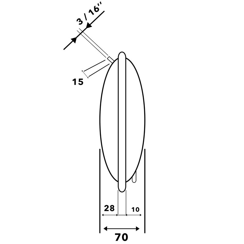 Vas expansiune 8 litri pentru centrala termica pentru Vision 28 SE si Ariston Cares 24 kW cod piesa 65104261 - imagine 3