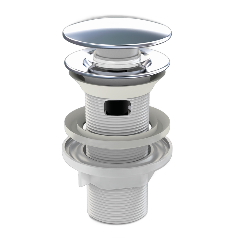 Ventil quick clack pentru lavoar, 100, 1''1/4, inox, Wirquin, 30950177 - imagine principală