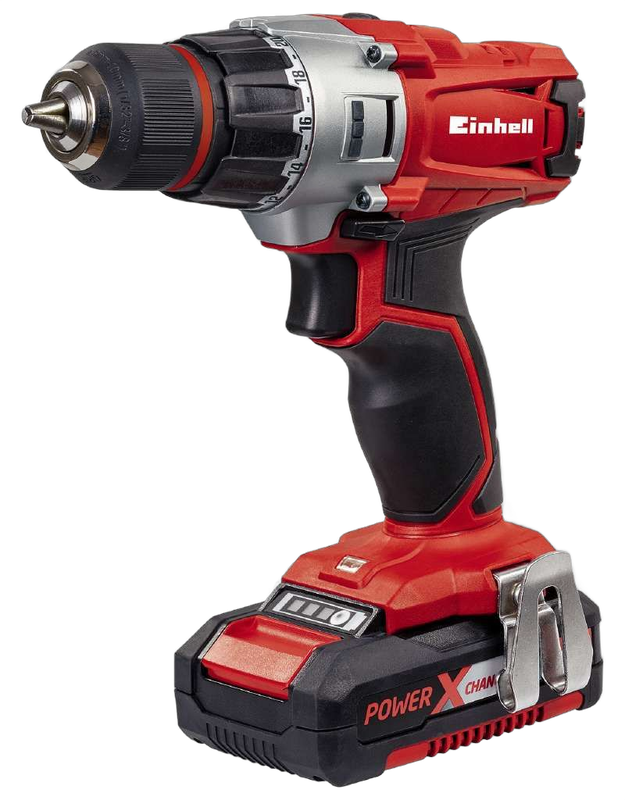 Masina de gaurit si insurubat Einhell, TE-CD 18/2 Li Kit (2x1,5 Ah), 21 trepte, incarcare rapida, acumulator inclus - imagine principală