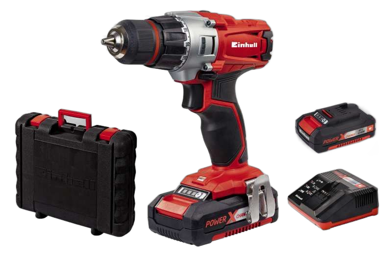Masina de gaurit si insurubat Einhell, TE-CD 18/2 Li Kit (2x1,5 Ah), 21 trepte, incarcare rapida, acumulator inclus - imagine 2