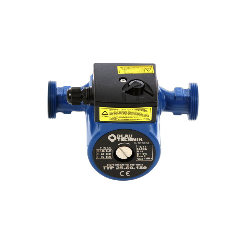 Pompa de circulatie apa potabila Blautechnik  32-60-180, racorduri incluse, inaltime maxima pompare 6 m - imagine 2