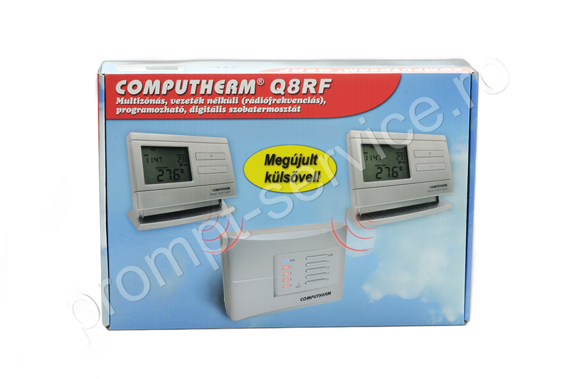 Termostat centrala termica Computherm Q8RF wireless (fara fir), programabil, pana la 4 zone - imagine principală