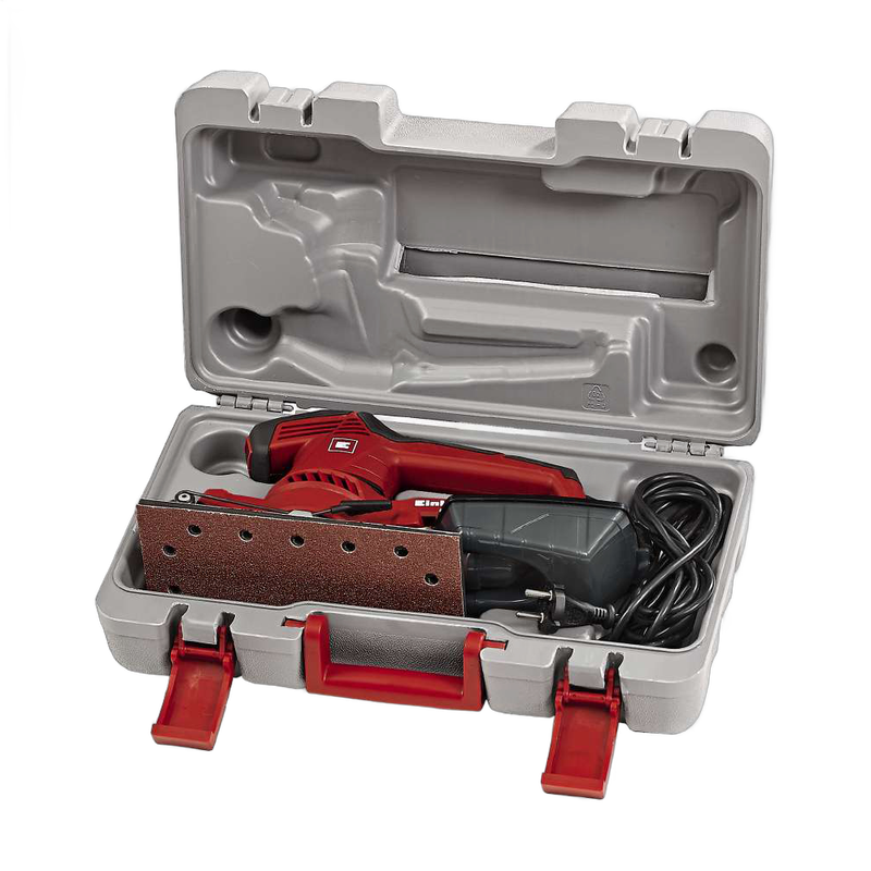 Slefuitor cu vibratii, Einhell, hartie slefuire 280 x 115 prindere cu cleme, hartie slefuire 230 x 115 prindere velcro, 250 W, cutie colectare praf - imagine 2