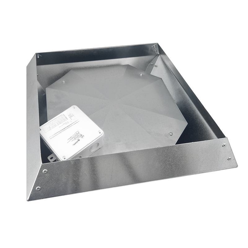 Ventilator industrial de acoperis Dospel WDD 250, debit aer 1600 m³/h, corp otel galvanizat - imagine 3