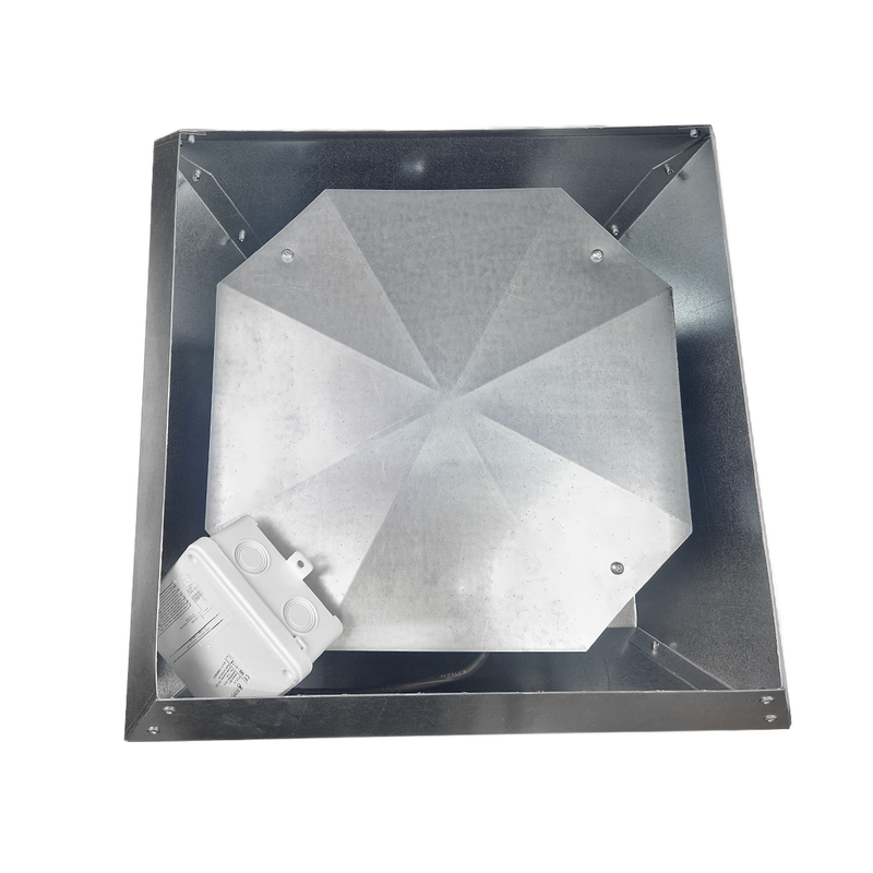 Ventilator industrial de acoperis Dospel WDD 200, debit aer 1200 m³/h, corp otel galvanizat - imagine 3