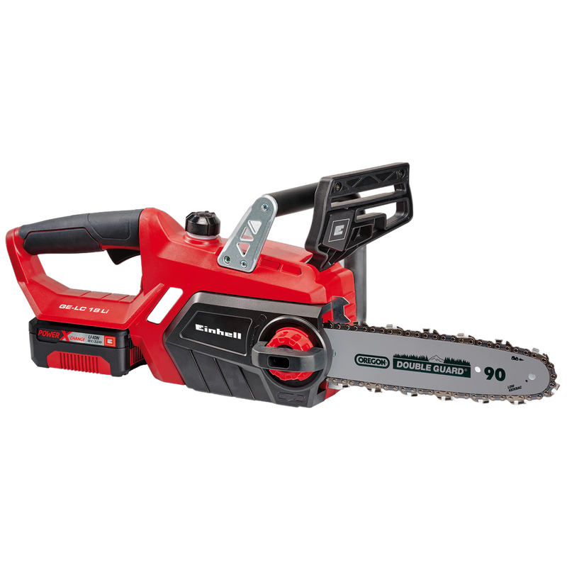 Fierastrau electric cu lant (drujba) acumulator inclus, Einhell, GE-LC 18 Li Kit, lama Oregon 25 cm - imagine 2
