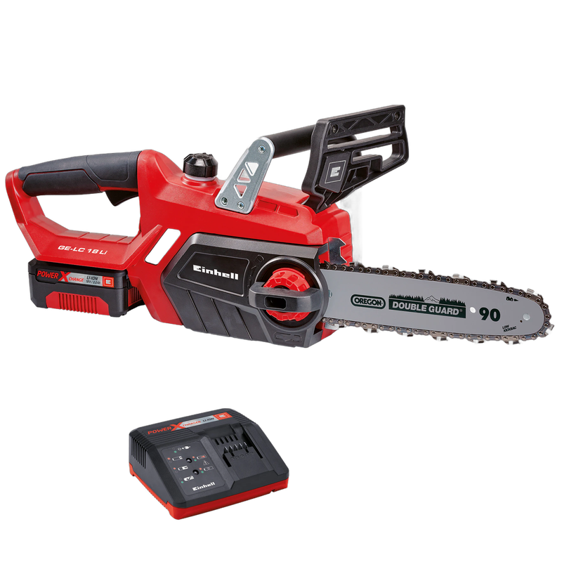 Fierastrau electric cu lant (drujba) acumulator inclus, Einhell, GE-LC 18 Li Kit, lama Oregon 25 cm - imagine principală