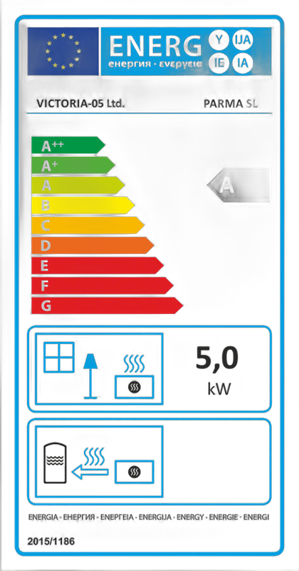 Soba pe lemne Victoria 05 Parma SL, 5 kW, clasa energetica A, dimensiuni compacte, negru - imagine 3