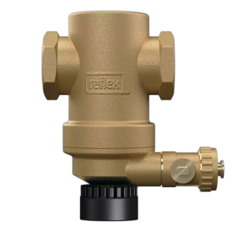 Filtru anti-magnetita si anti-namol Reflex Exdirt, pentru protectie centrala termica, 1 1/2'' M, montaj orizontal - 9256640 - imagine principală