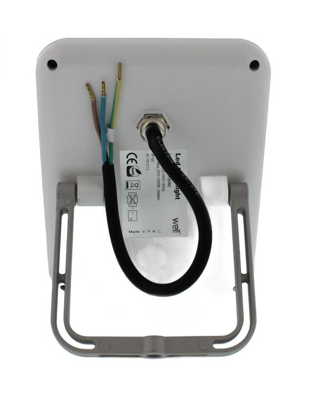 Proiector LED 20W 1400lm IP65 4000K alb, Well - imagine 3