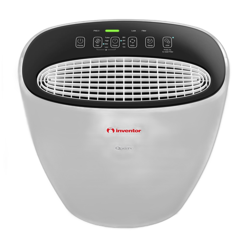 Purificator aer casnic Inventor Quality 300, Filtru Hepa, Ionizator, Indicator calitate aer, Mod Sleep, Alb - imagine 4