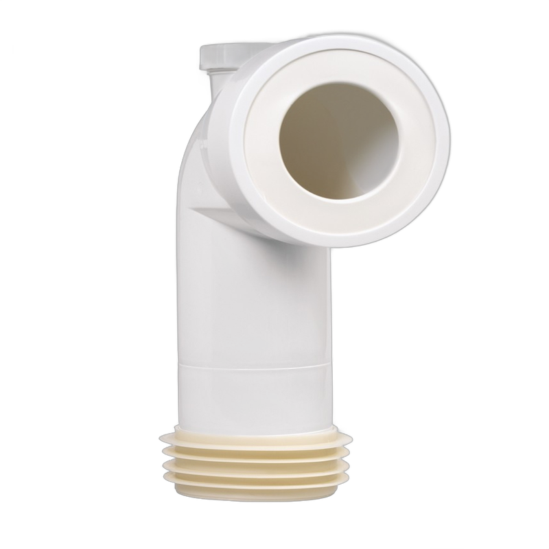 Racord WC , rigid, cu conectare masina spalat si manson, diametru 110 mm, Wirquin - imagine principală