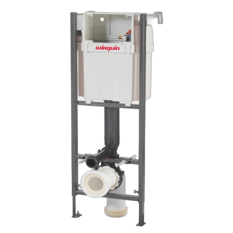 Set rezervor incastrat WC, robinet flotor, racord evacuare, Wirquin Initio Esentie - imagine principală