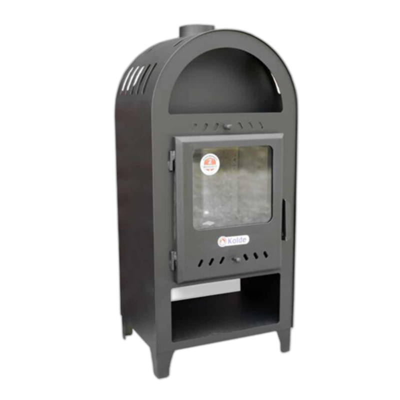 Soba (semineu) pe lemne si brichete, cu bolta, 7 kW, Kalde, KLD7-11920 - imagine 2