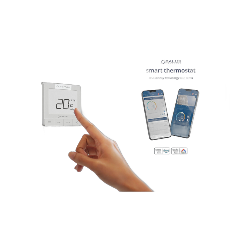 Termostat ambient Salus, controlat prin internet, IT 700, LCD, cu Wi-Fi - prezentare operare