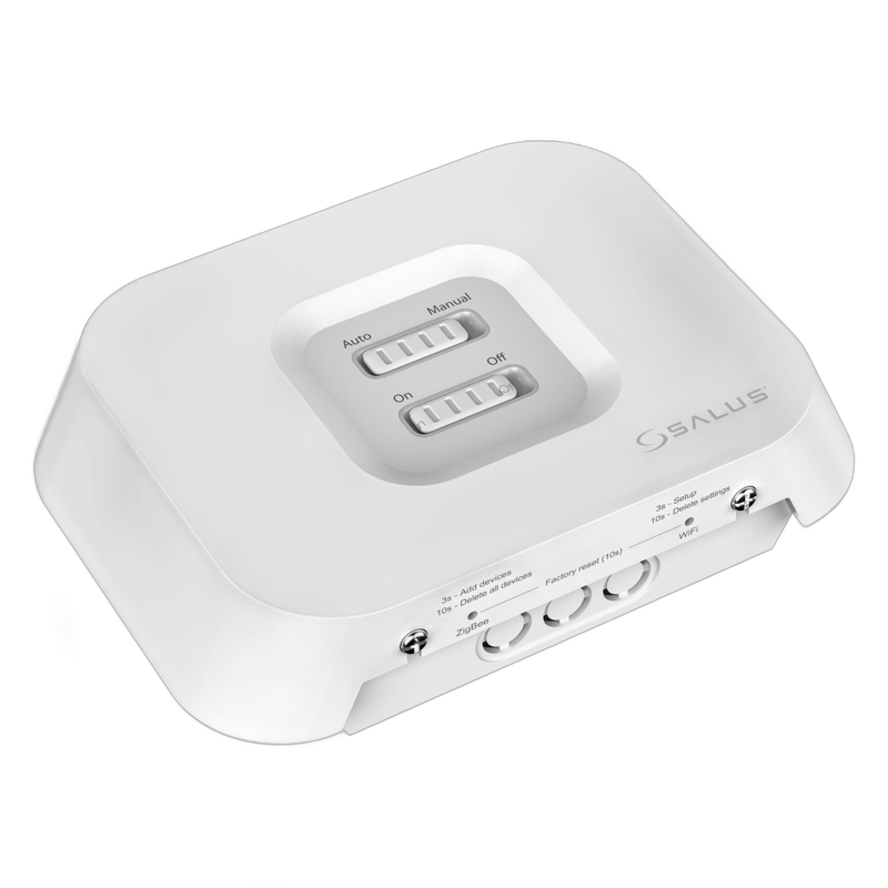 Termostat ambient Salus, controlat prin internet, IT 700, LCD, cu Wi-Fi - receptor