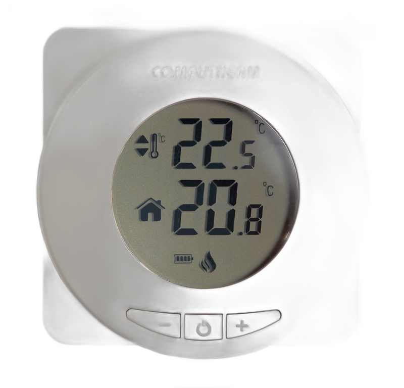 Termostat centrala termica Computherm T30 cu fir, display circular, alb - imagine 2