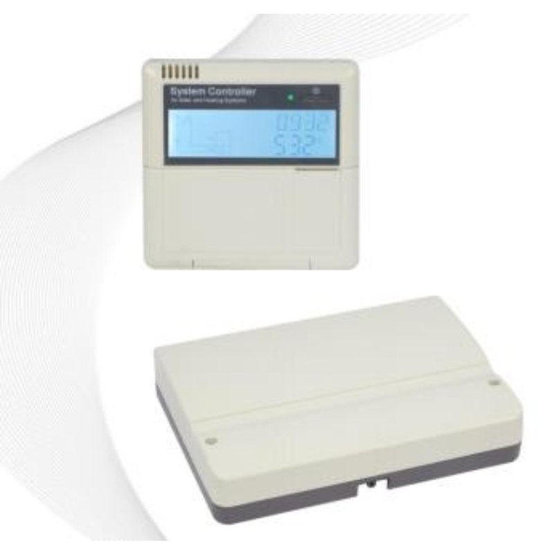 Pachet solar cu panou vidat Sontec pentru 3 – 4  persoane regulator