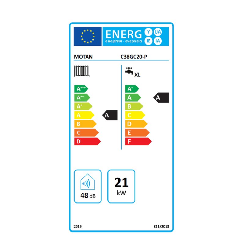 Centrala termica in condensare Motan MKDens 20 C38GC20-P, 21kW, incalzire si ACM