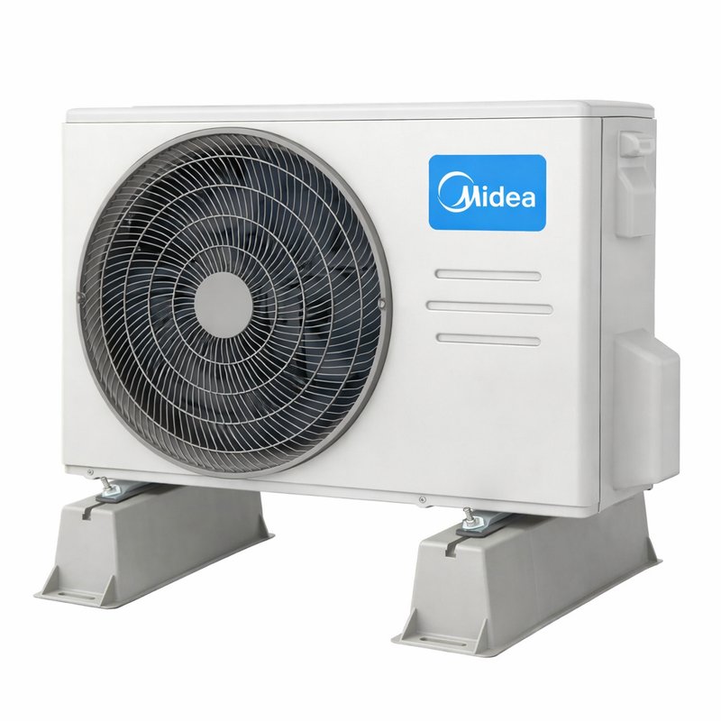 Consola pardoseala ABS pentru AC, 500x90x120 mm  (setul contine 2 suporti) - unitatea externa