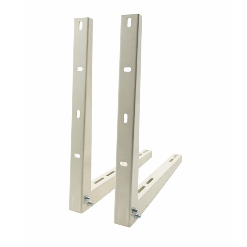 Set console AC rabatibile metal albe 500 x 630   (setul contine 2 brate) -spate